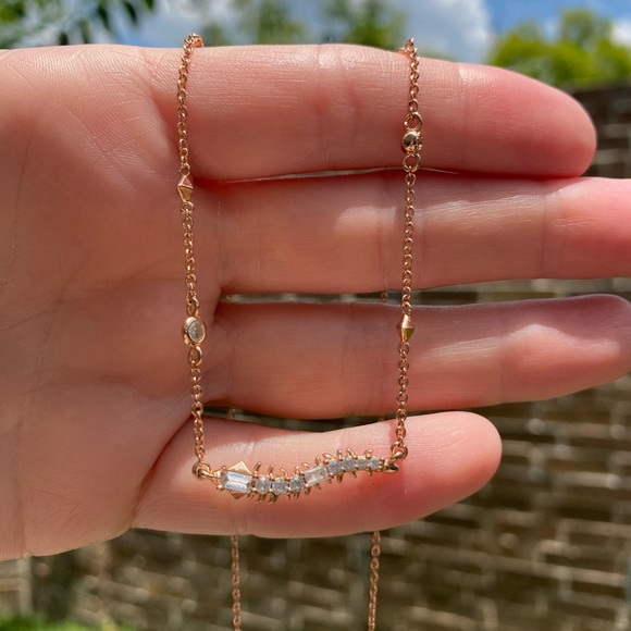 Kendra Scott Jewelry - Kendra Scott Pave Crystals Gold Rose Necklace